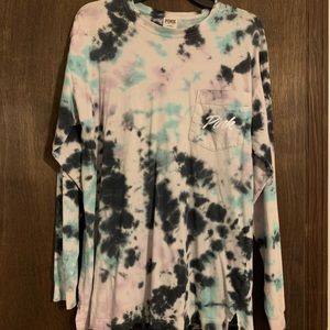 Victoria’s Secret PINK Tie-Dye Long-Sleeve Shirt